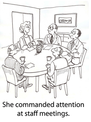 She commanded attention