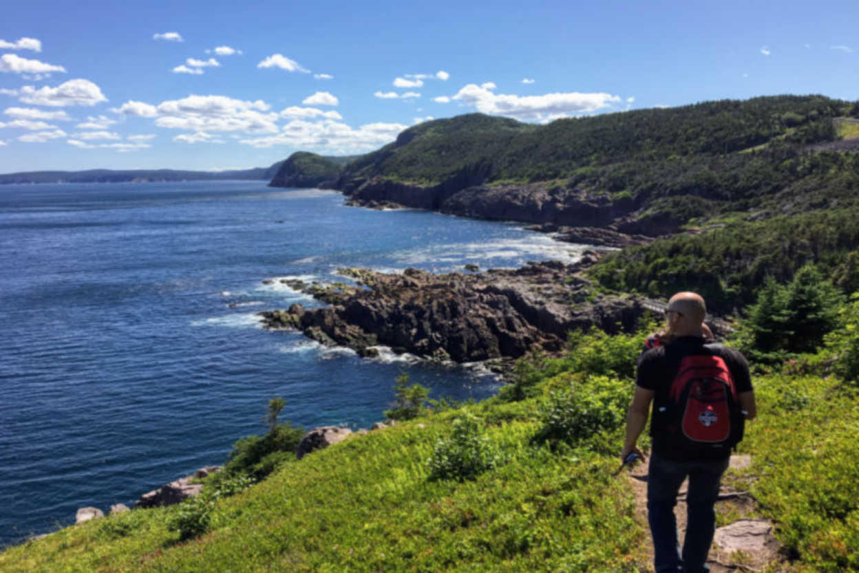Hikers explore the rugged coasts